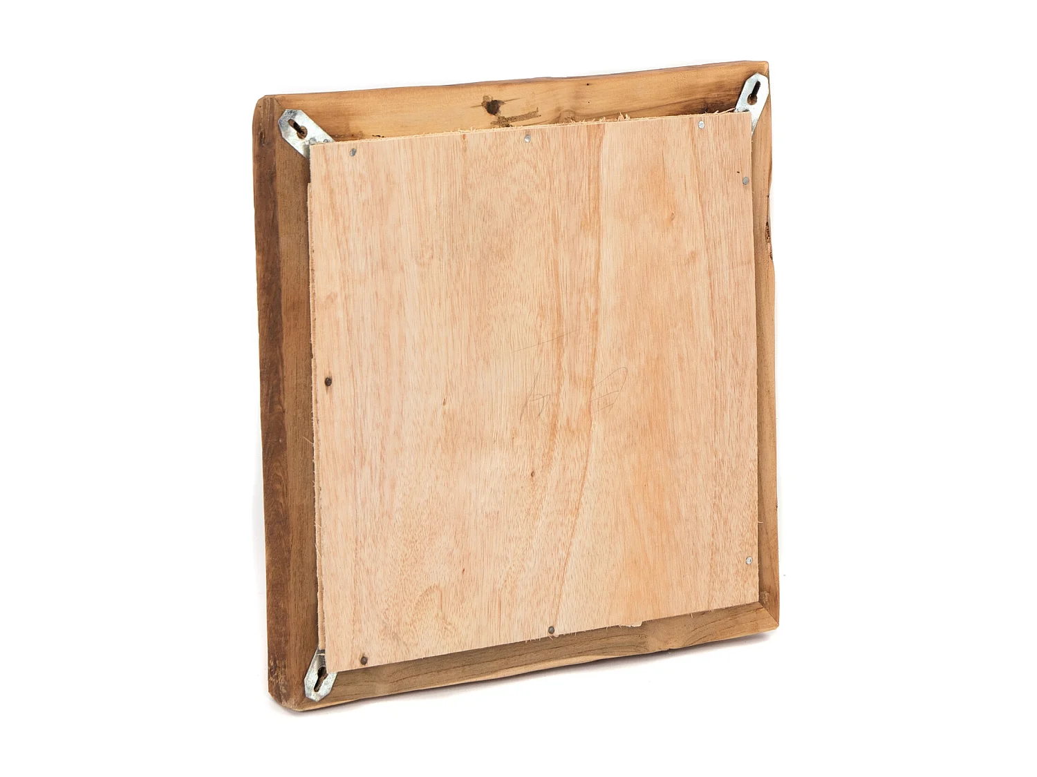 WANDSPIEGEL India Teakholz, 50x50 cm naturfarben