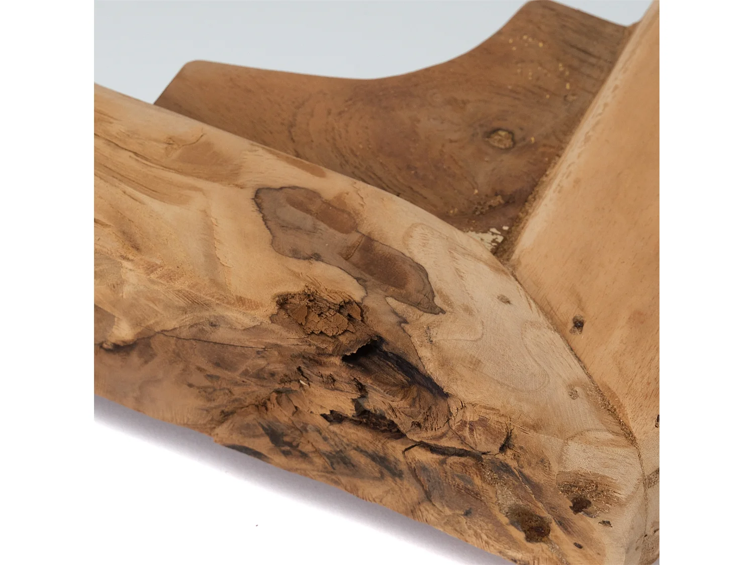 WANDSPIEGEL India Teakholz, 50x50 cm naturfarben