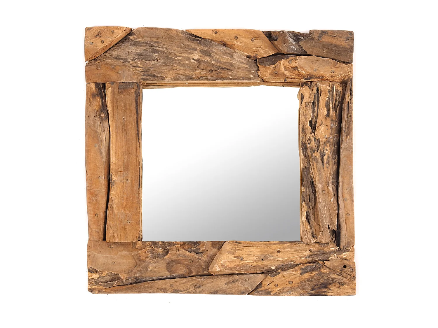 MIROIR MURAL TECK 50 Teck (érosion) couleurs naturelles