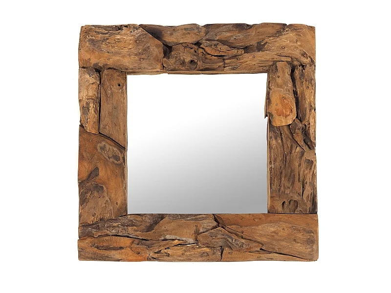 MIROIR MURAL TECK 50 Teck (érosion) couleurs naturelles