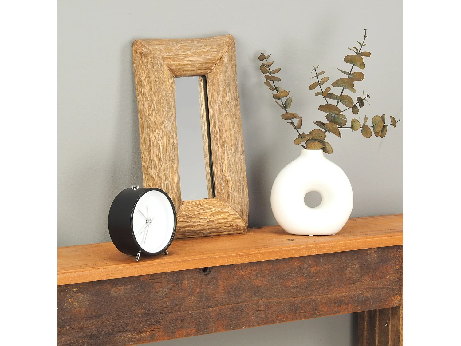 WANDSPIEGEL Base B 35x20cm, Massivholz naturfarben