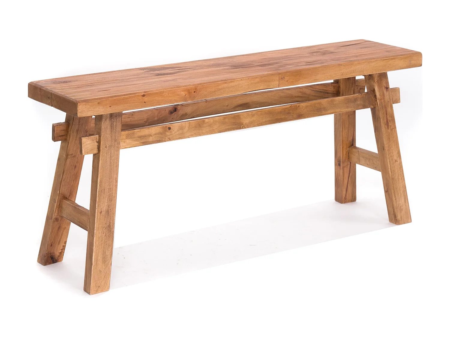 SITZBANK  East 118 Mahagoni Recyclingholz massiv 01 natur-vintage