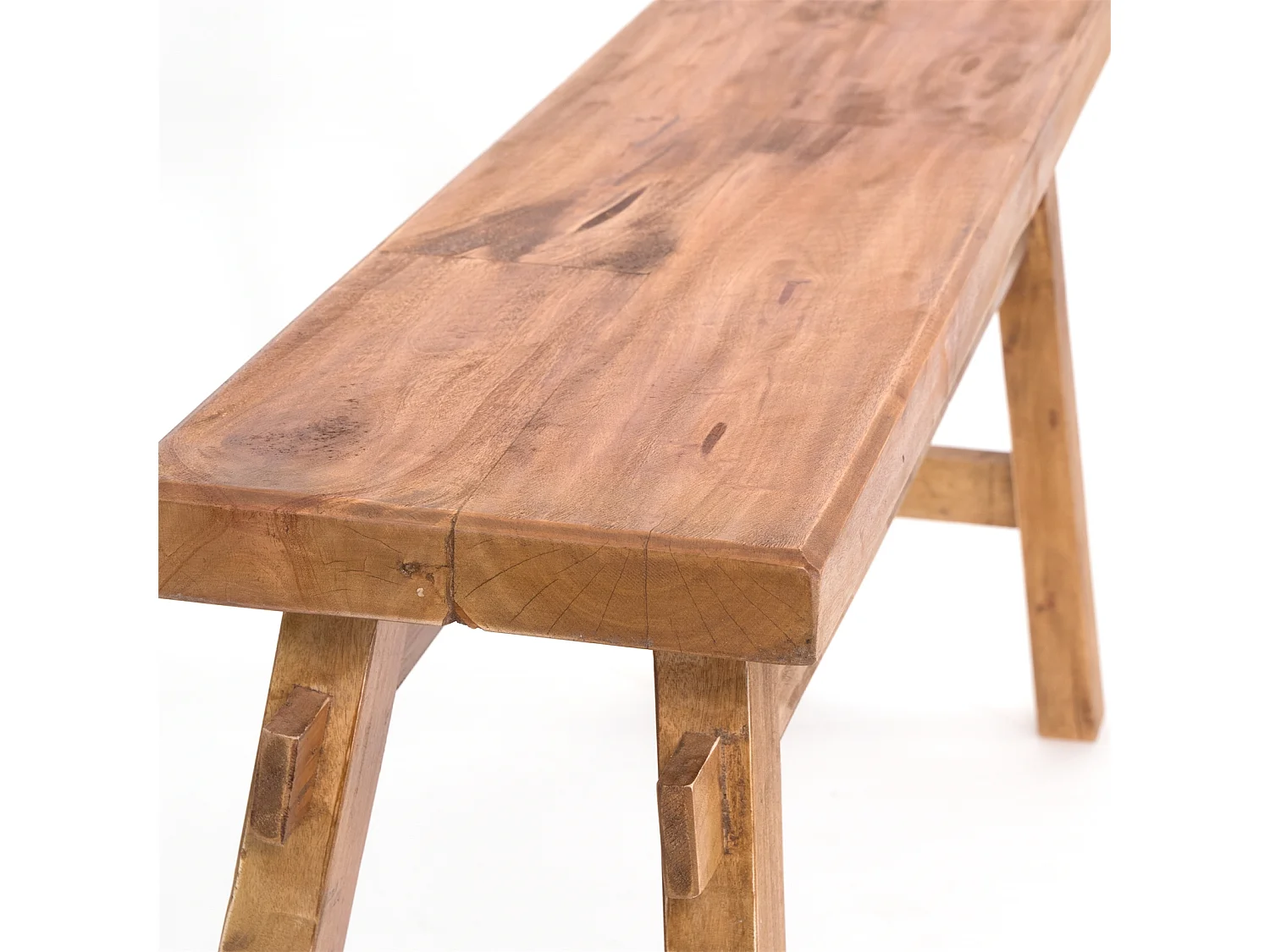 SITZBANK  East 118 Mahagoni Recyclingholz massiv 01 natur-vintage