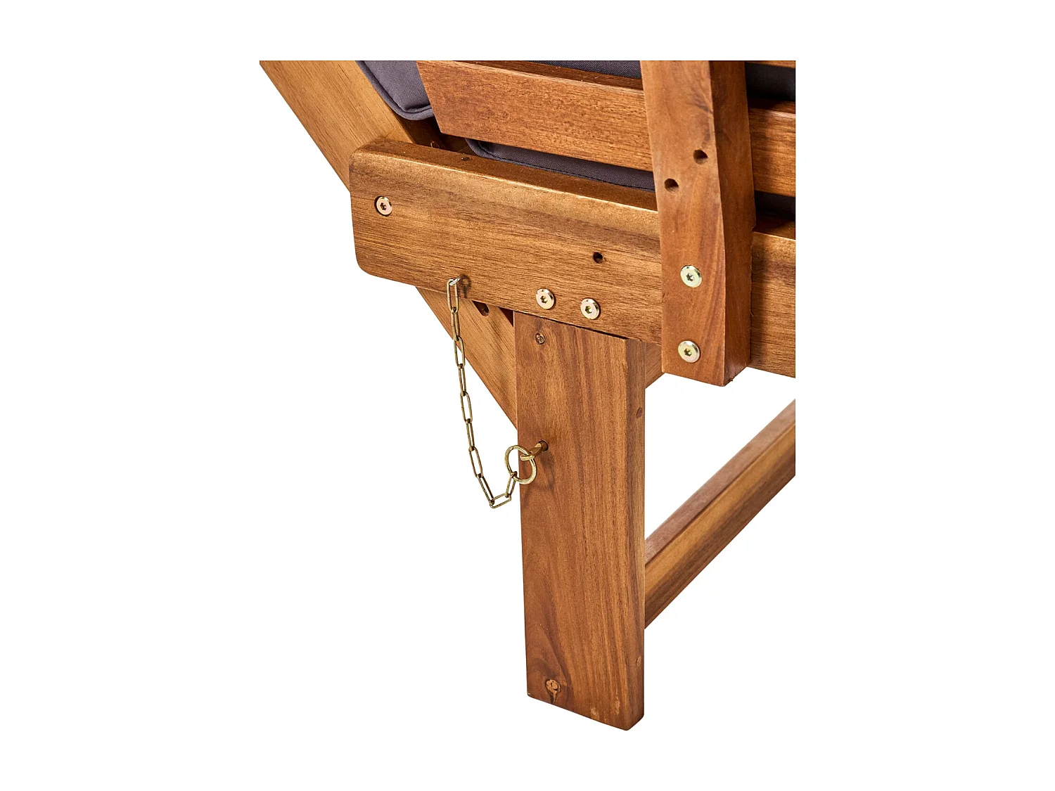 GARTENBANK Akazie 200 Multifunktionell, mit Polstern, integrierter Tisch naturfarben