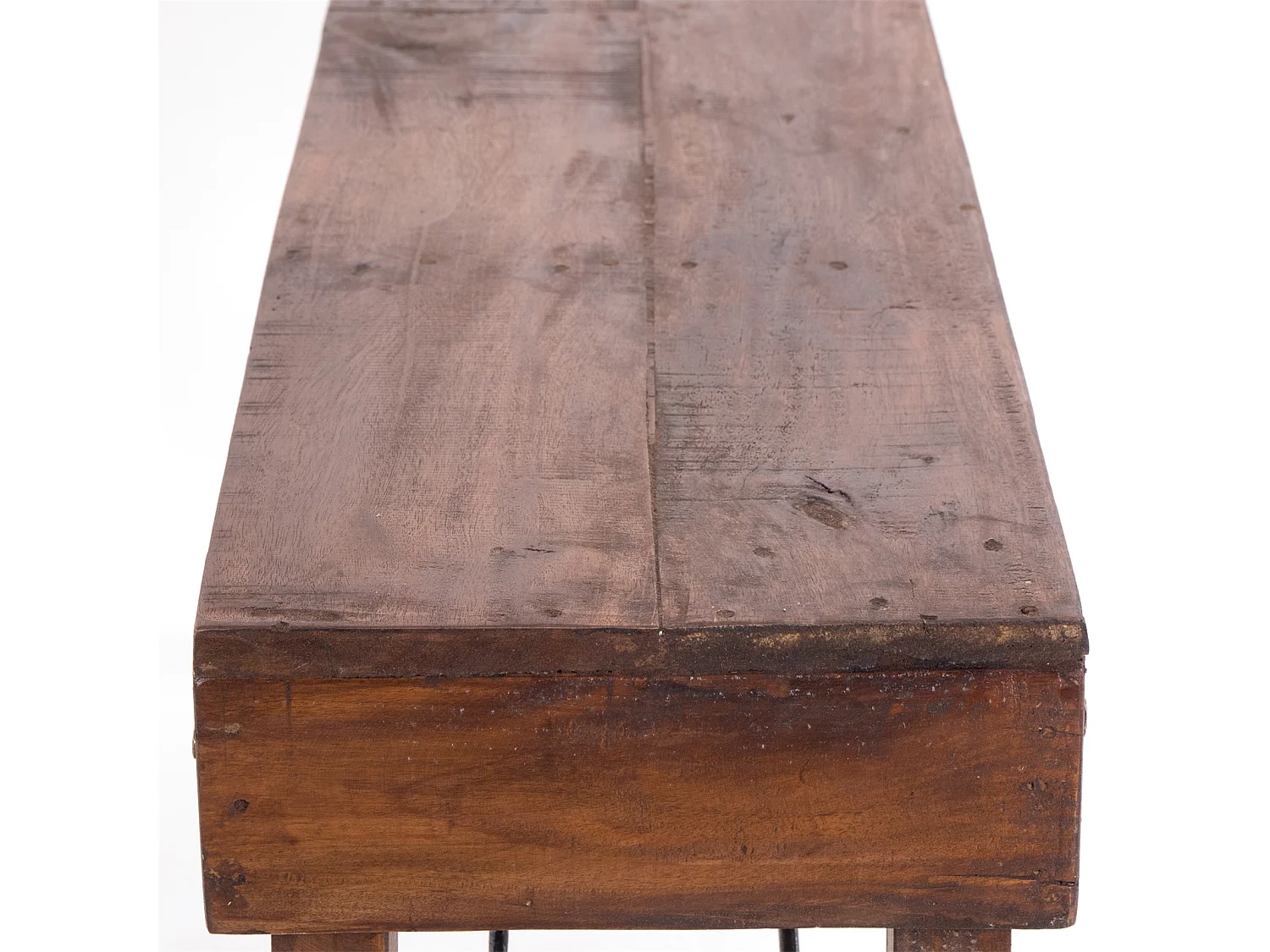 BANC Aldo Bois de recyclage massif, pieds pliables 02 hellbraun