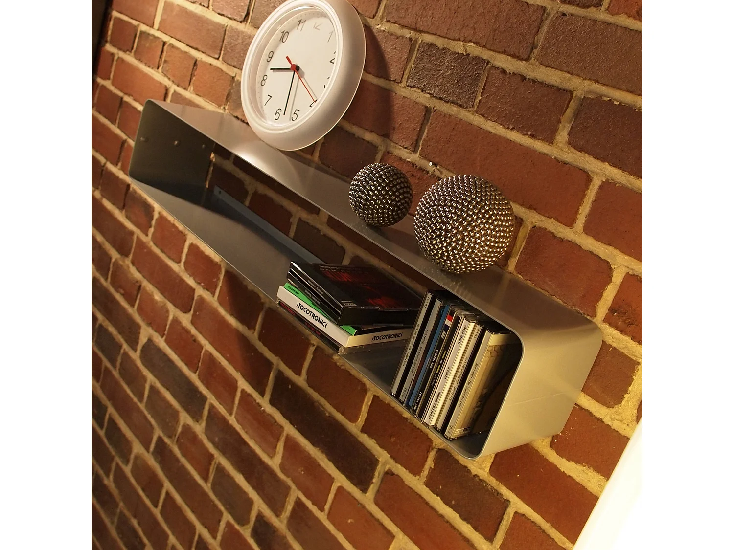 ÉTAGÈRE À CD CUBE 120 Métal, design de salon silber