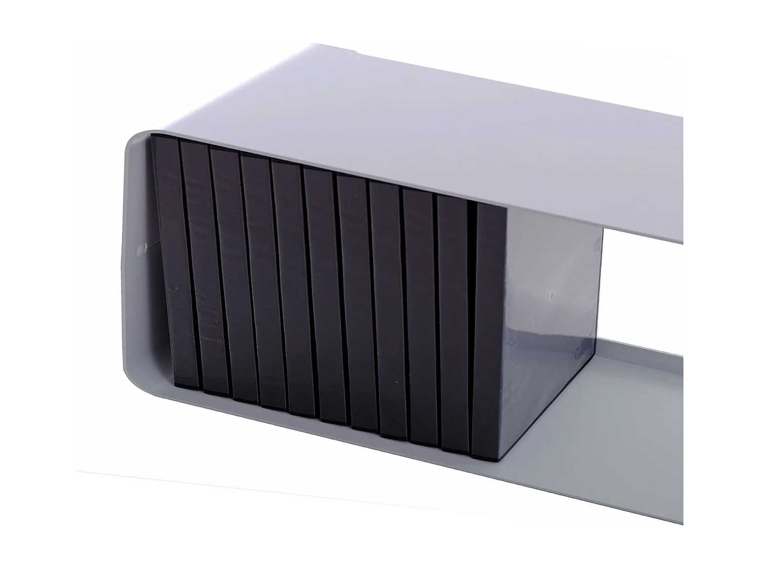 CD-REGAL Cube 80 Metall, Lounge Design weiß