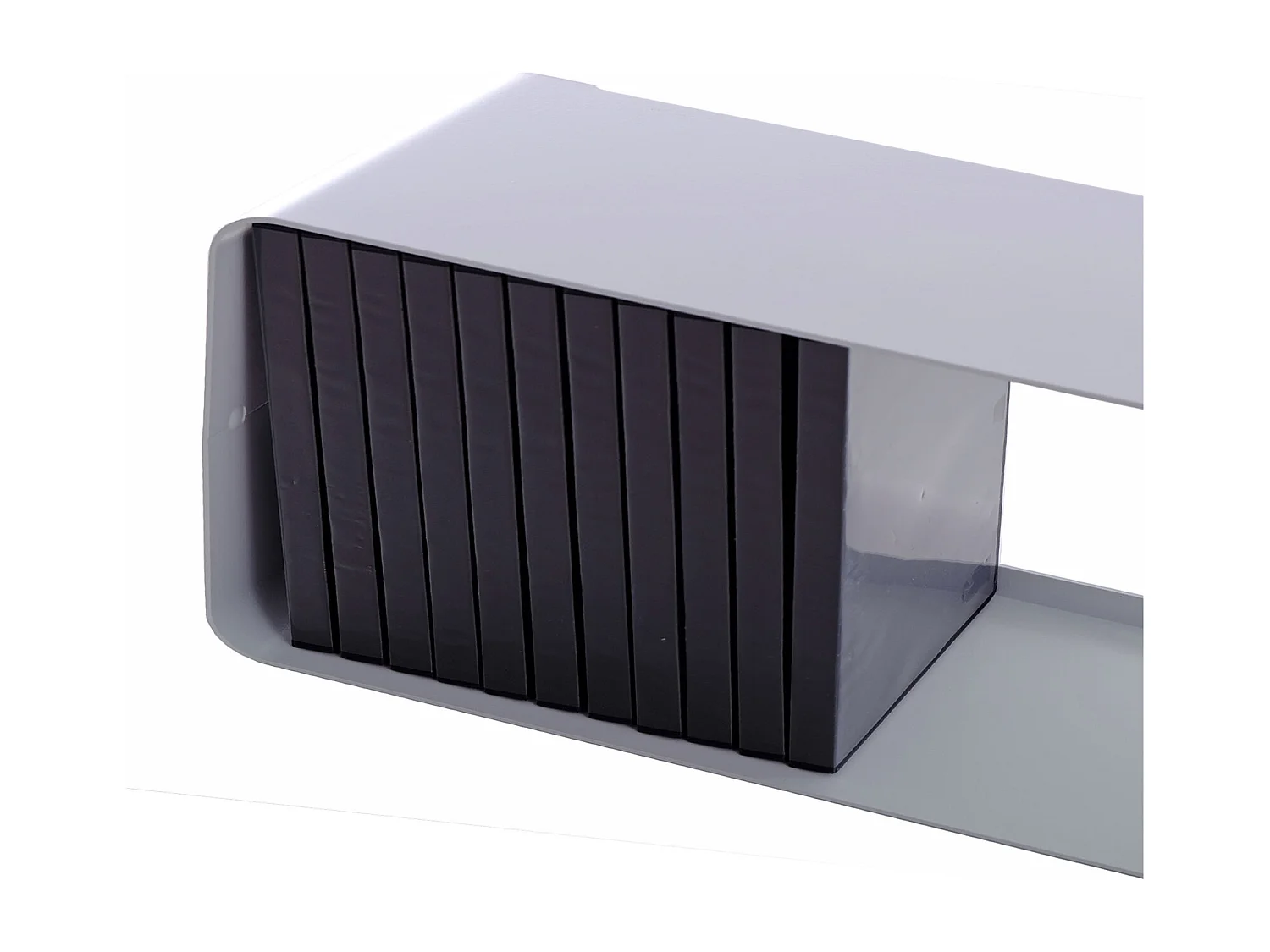 CD-REGAL Cube 80 Metall, Lounge Design weiß