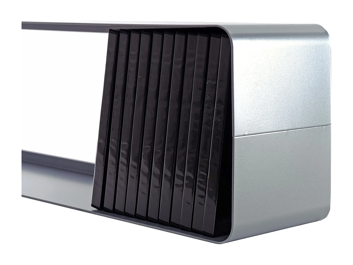 ÉTAGÈRE DVD ET BLU-RAY CUBE 120 Métal, design de salon silber