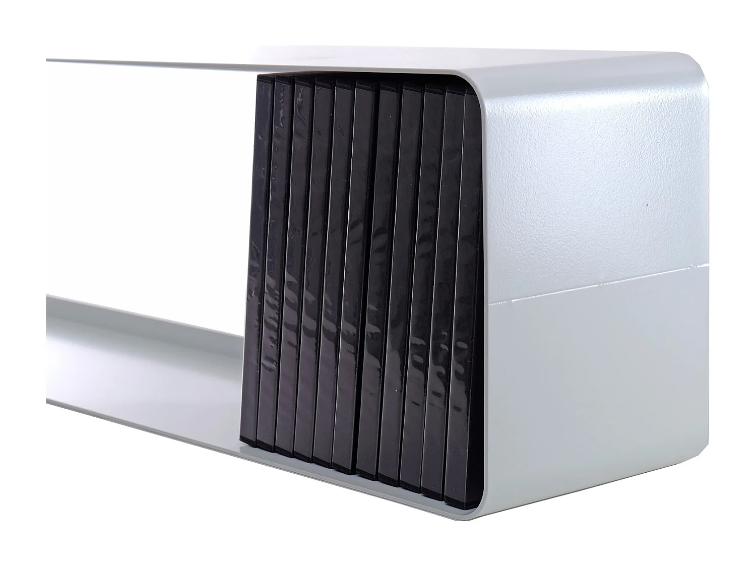 ÉTAGÈRE DVD ET BLU-RAY CUBE 120 Métal, design de salon weiß