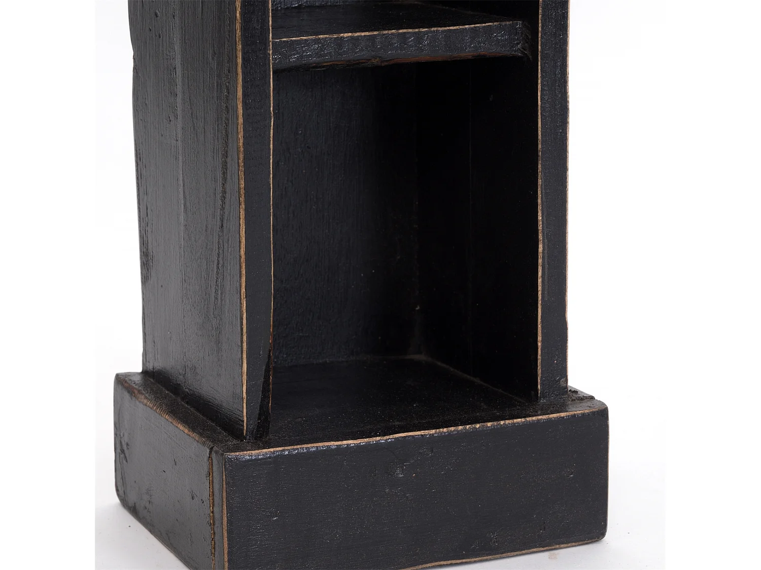 ÉTAGÈRE À CD TORRE Bois massif en acajou, 4 compartiments 09 voodoo - schwarz