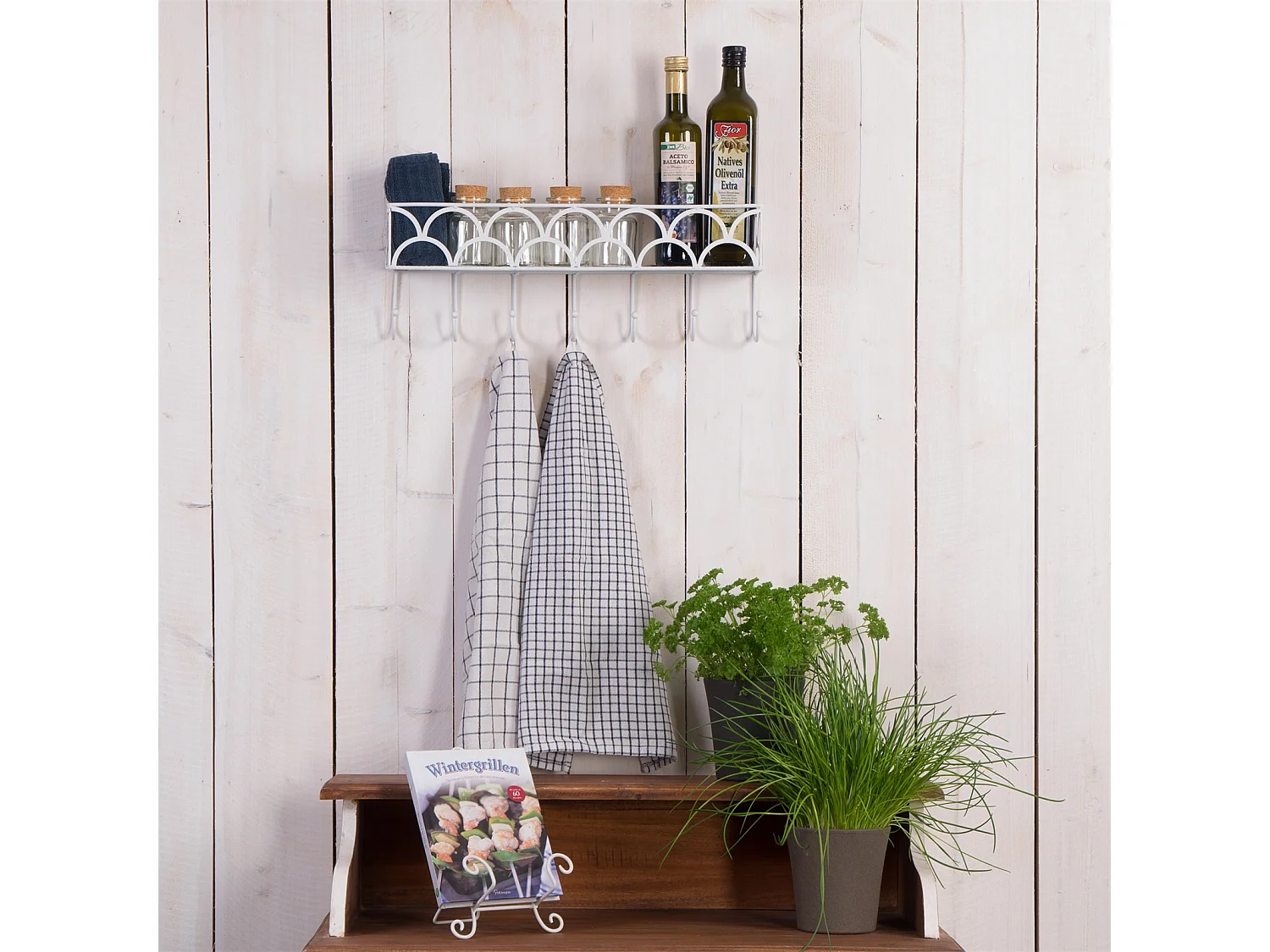 WANDREGAL Lucy Eisen, Landhaus-Stil Weiß