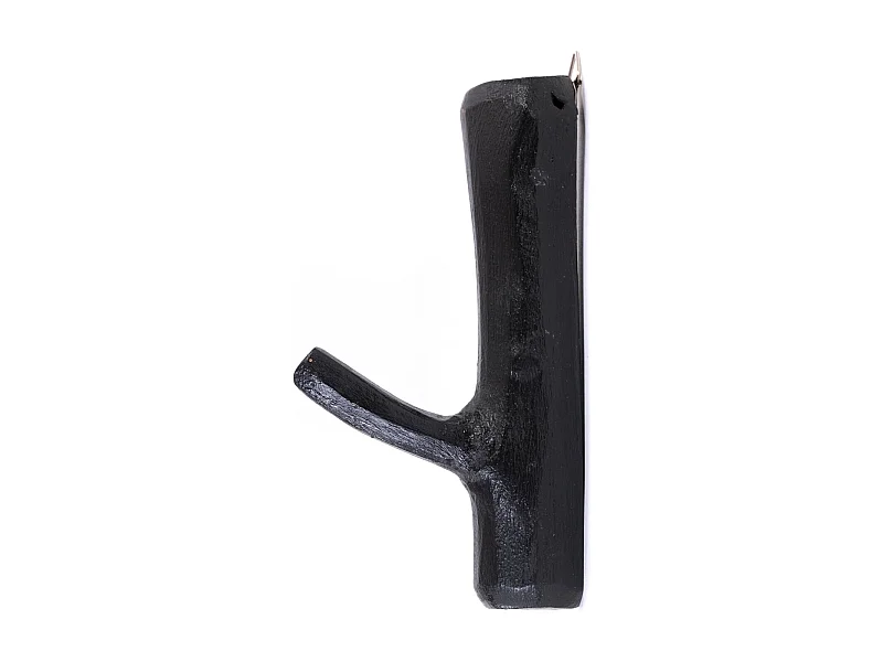 CROCHET DE VESTIAIRE LIMB racine de teck 09 voodoo - schwarz