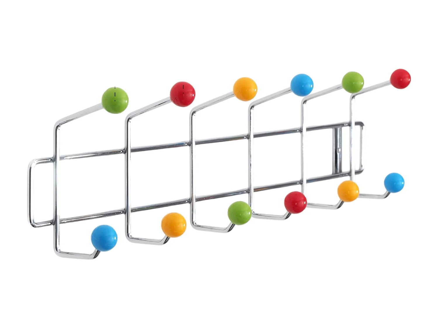 GARDEROBENLEISTE  Colour Ball 12 Haken weiß