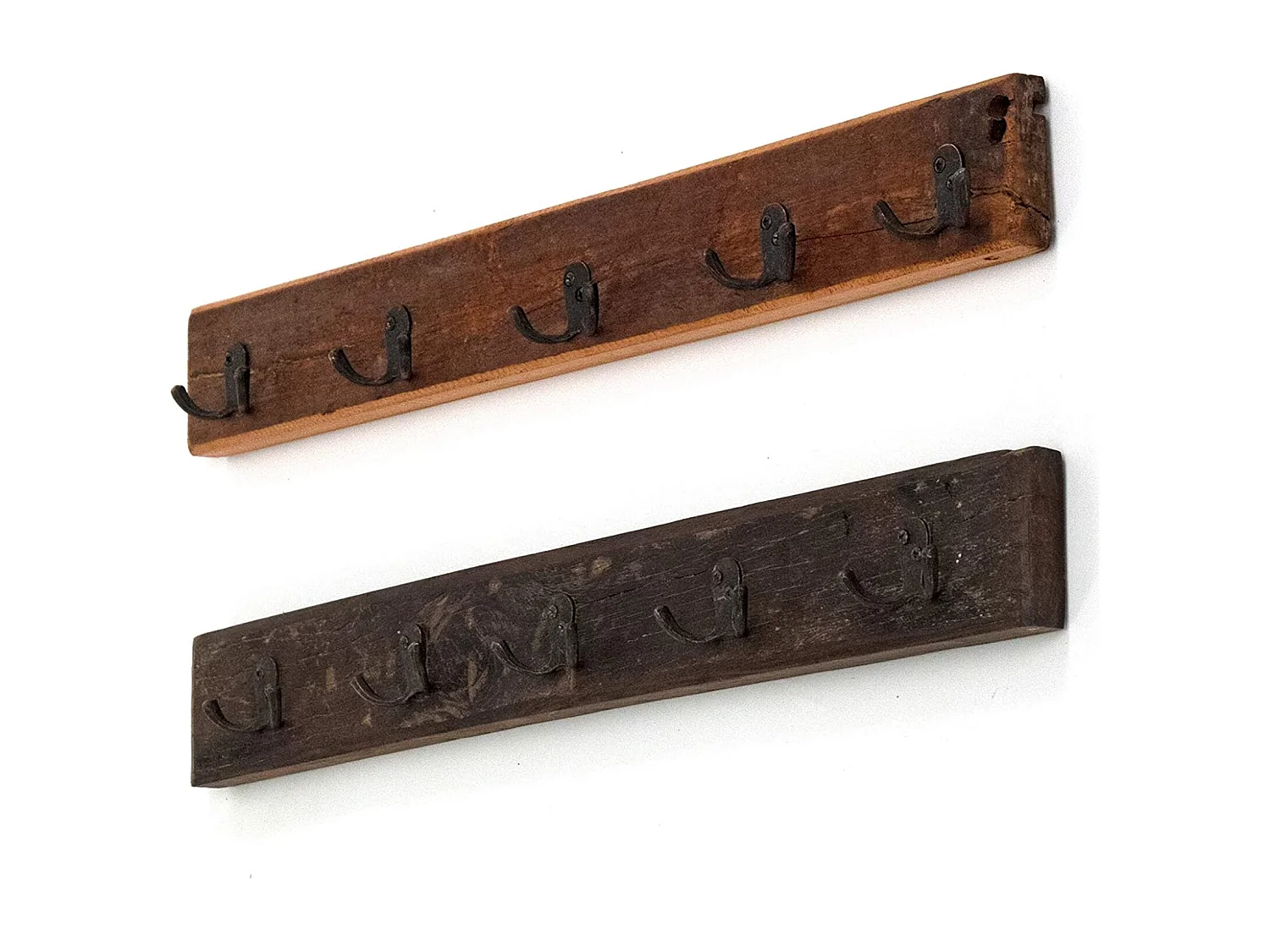 PORTE-MANTEAU MURAL CASA 60 bois de recyclage couleurs naturelles