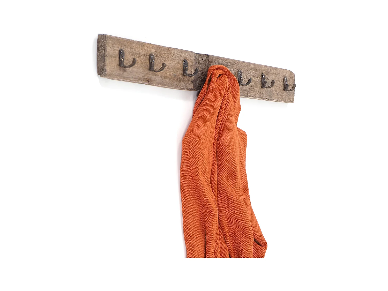 PORTE-MANTEAU MURAL CASA 90 bois de recyclage couleurs naturelles