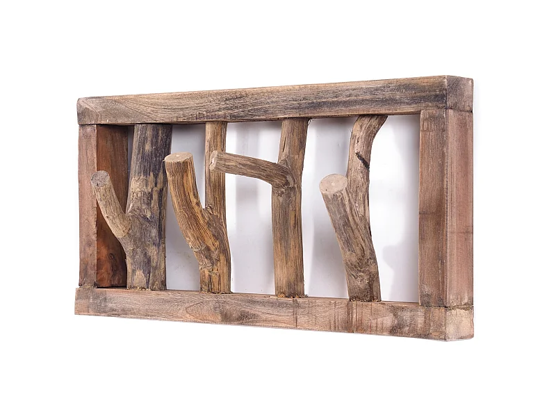 PORTE-MANTEAU MURAL LIMB bois flotté 01 natur-vintage