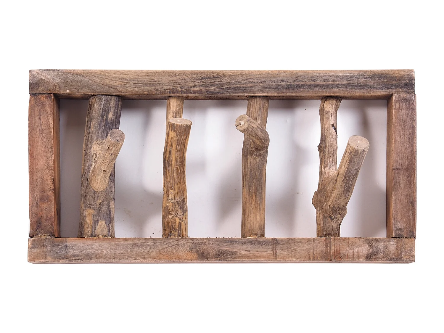 PORTE-MANTEAU MURAL LIMB bois flotté 01 natur-vintage