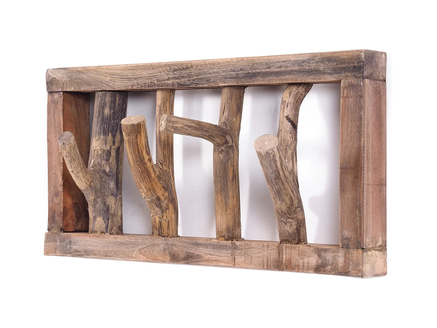PORTE-MANTEAU MURAL LIMB bois flotté 01 natur-vintage