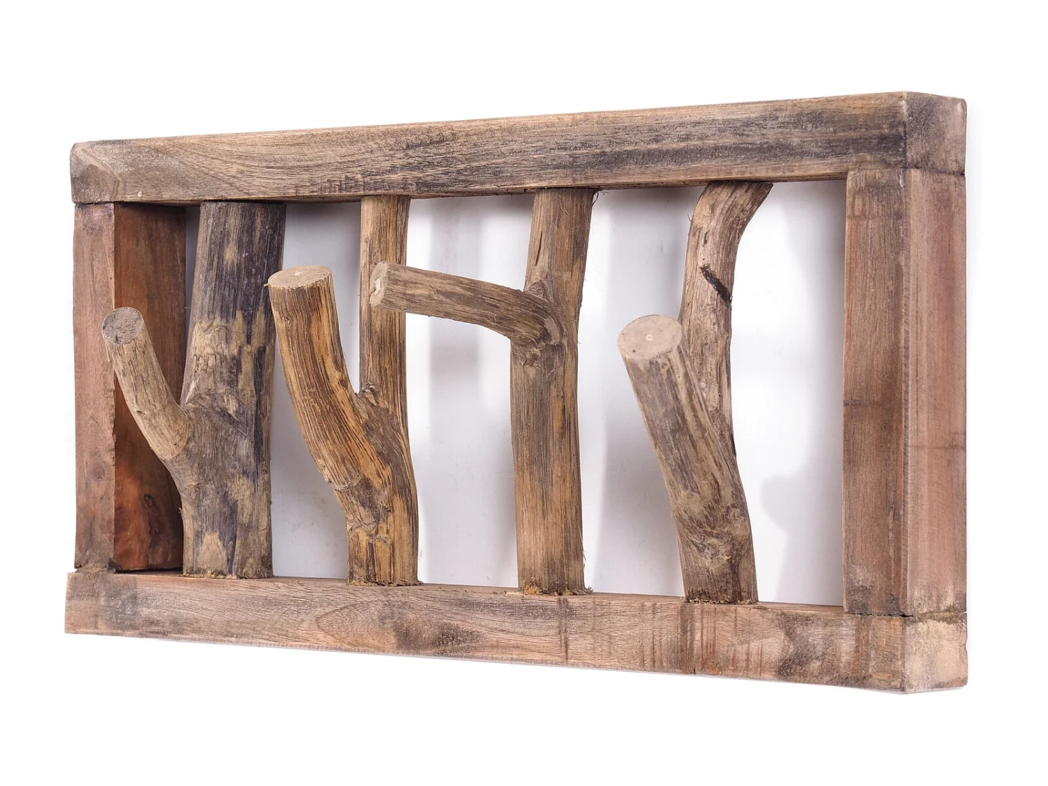 PORTE-MANTEAU MURAL LIMB bois flotté 01 natur-vintage