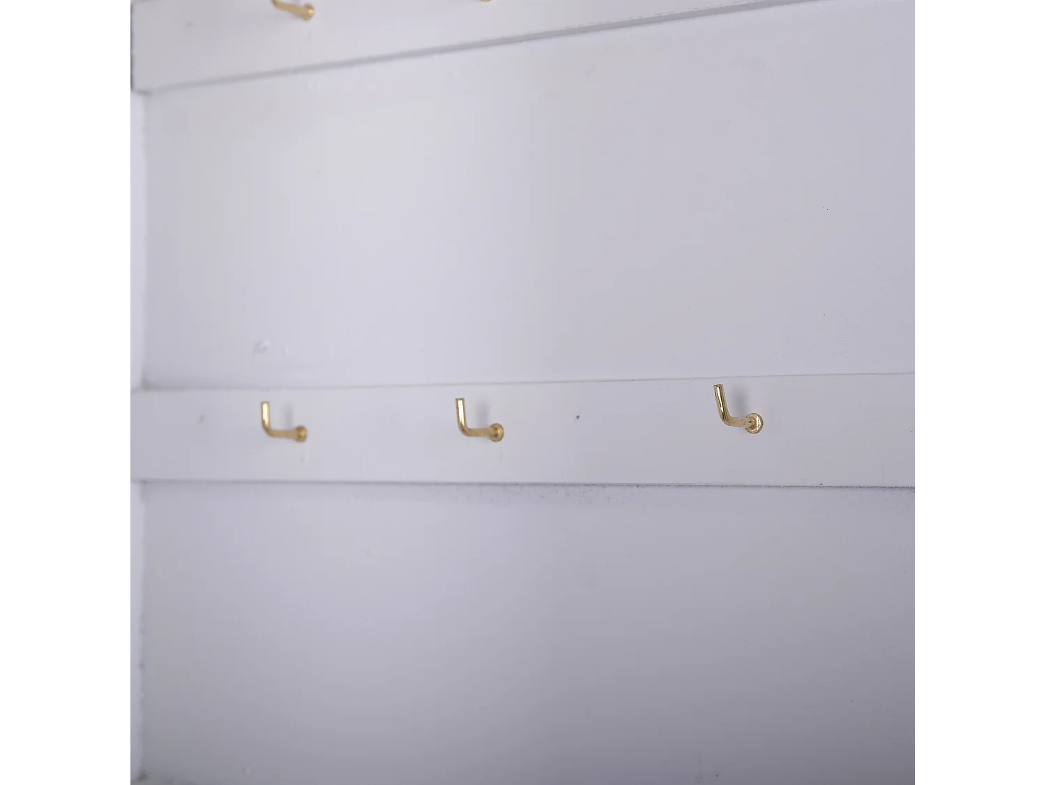 BOÎTE À CLÉS EVELYN avec miroir blanc