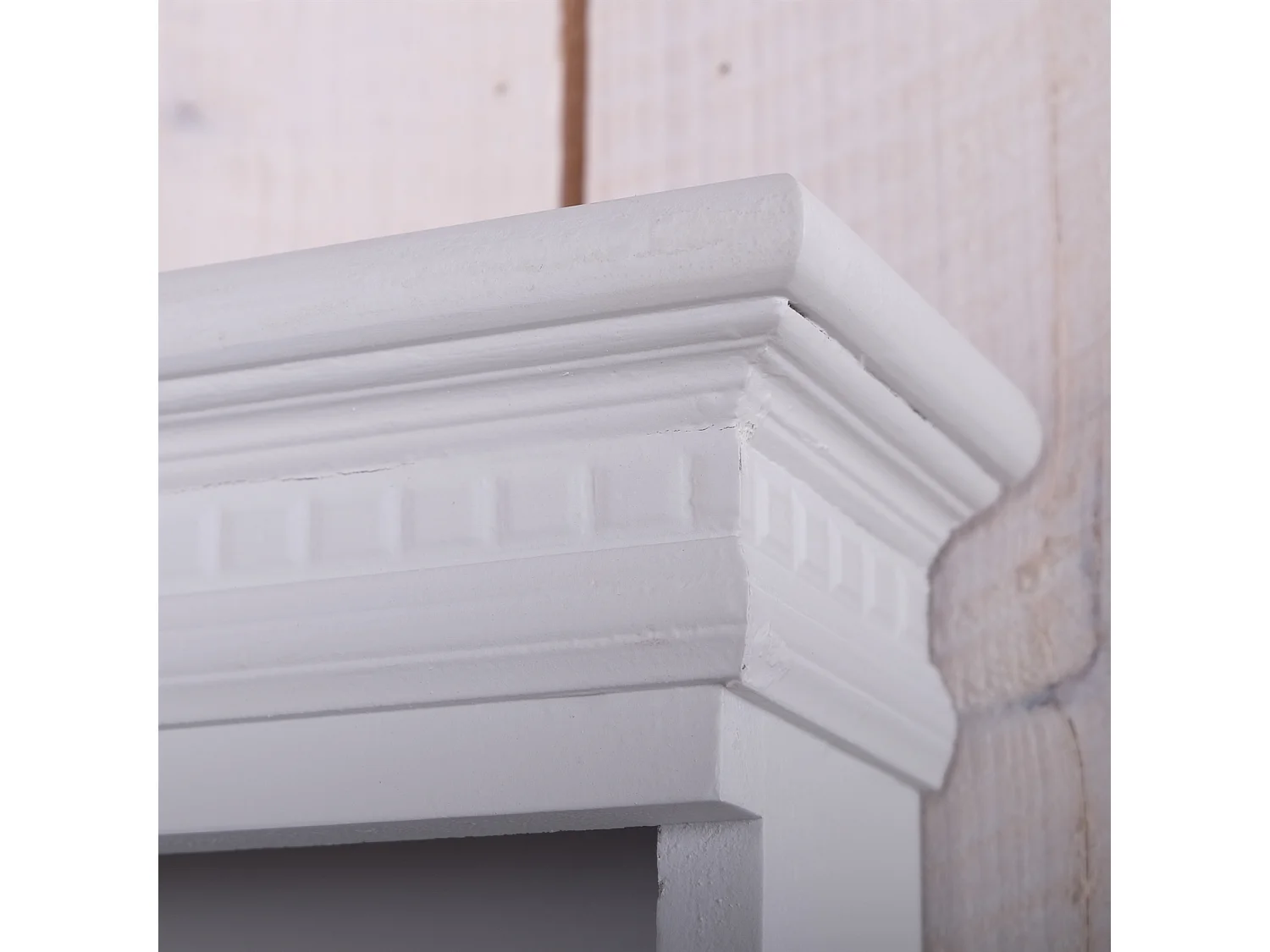 BOÎTE À CLÉS EVELYN avec miroir blanc