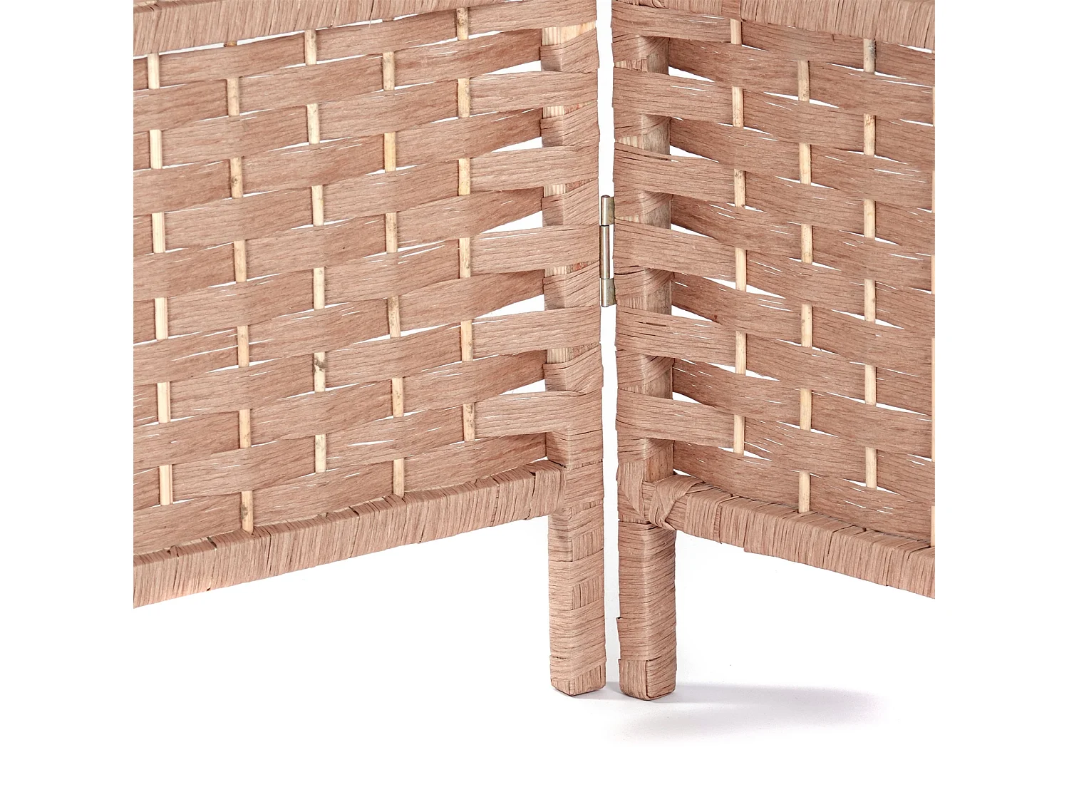 RAUMTEILER Quinn 3-tlg. 166x121 cm, Rattan-Look natur