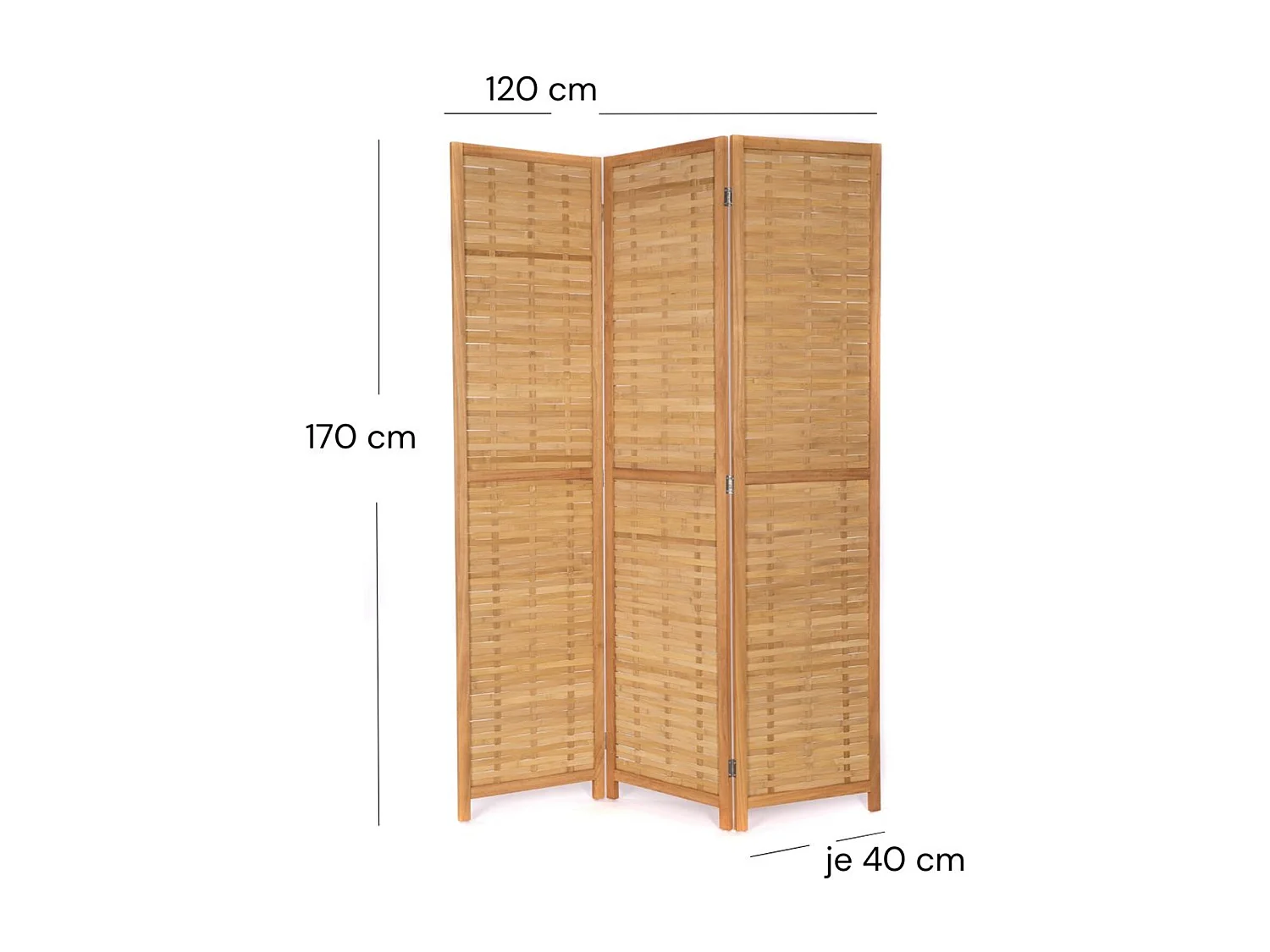 PARAVENT Maya 3 pièces. Bambou