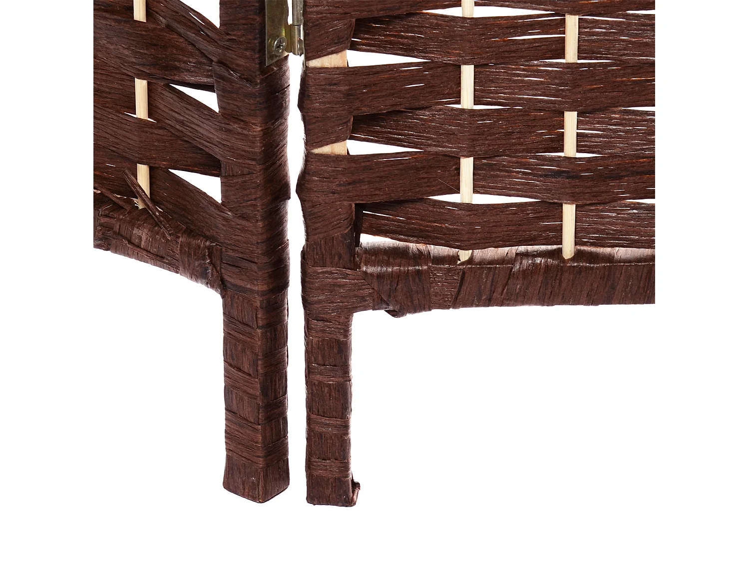 RAUMTEILER Quinn 3-tlg. 166x121 cm, Rattan-Look hellbraun