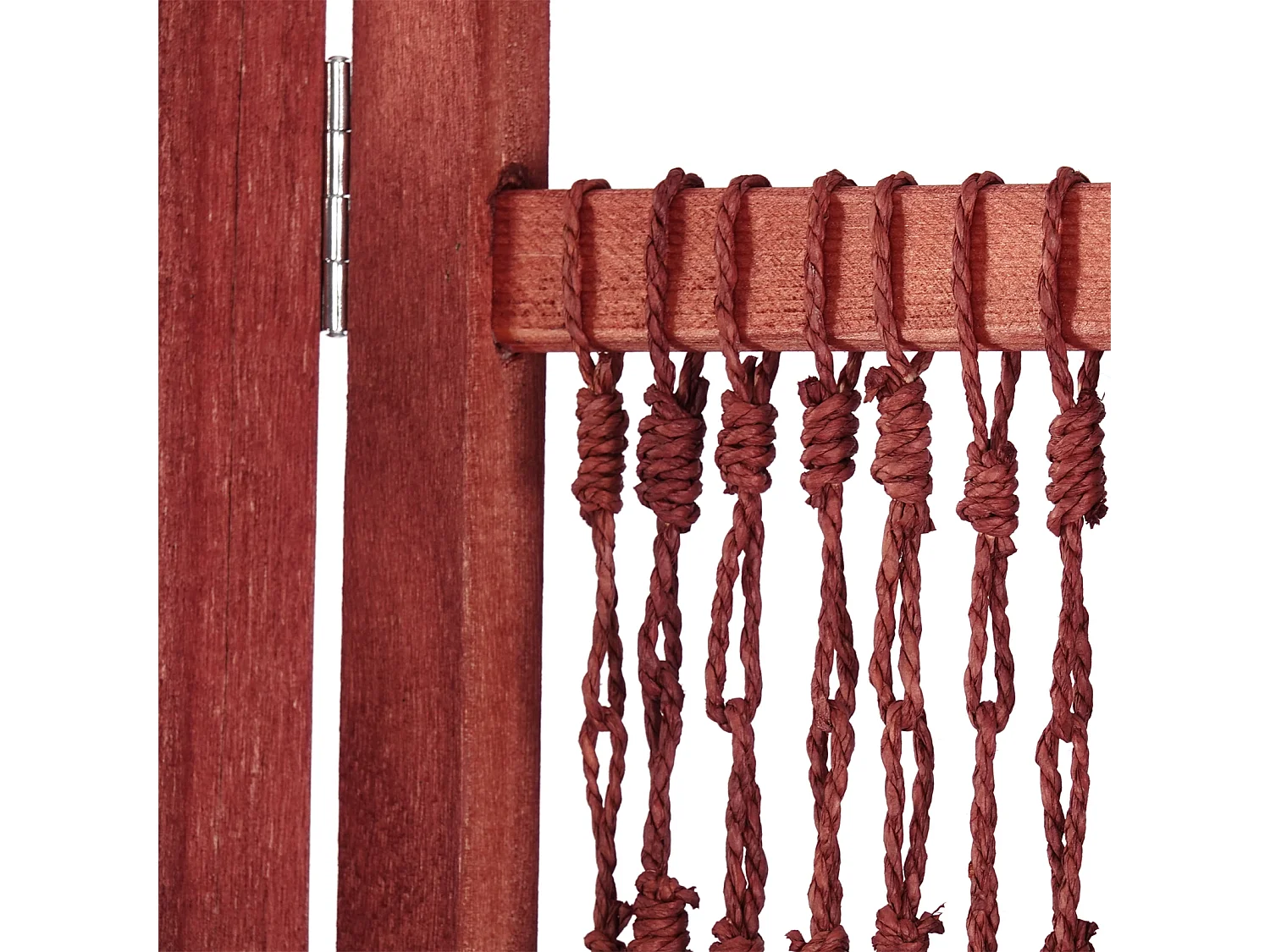 PARAVENT Cosmo 3 pièces. 166x121 cm, bois, noué avec du fil solide braun