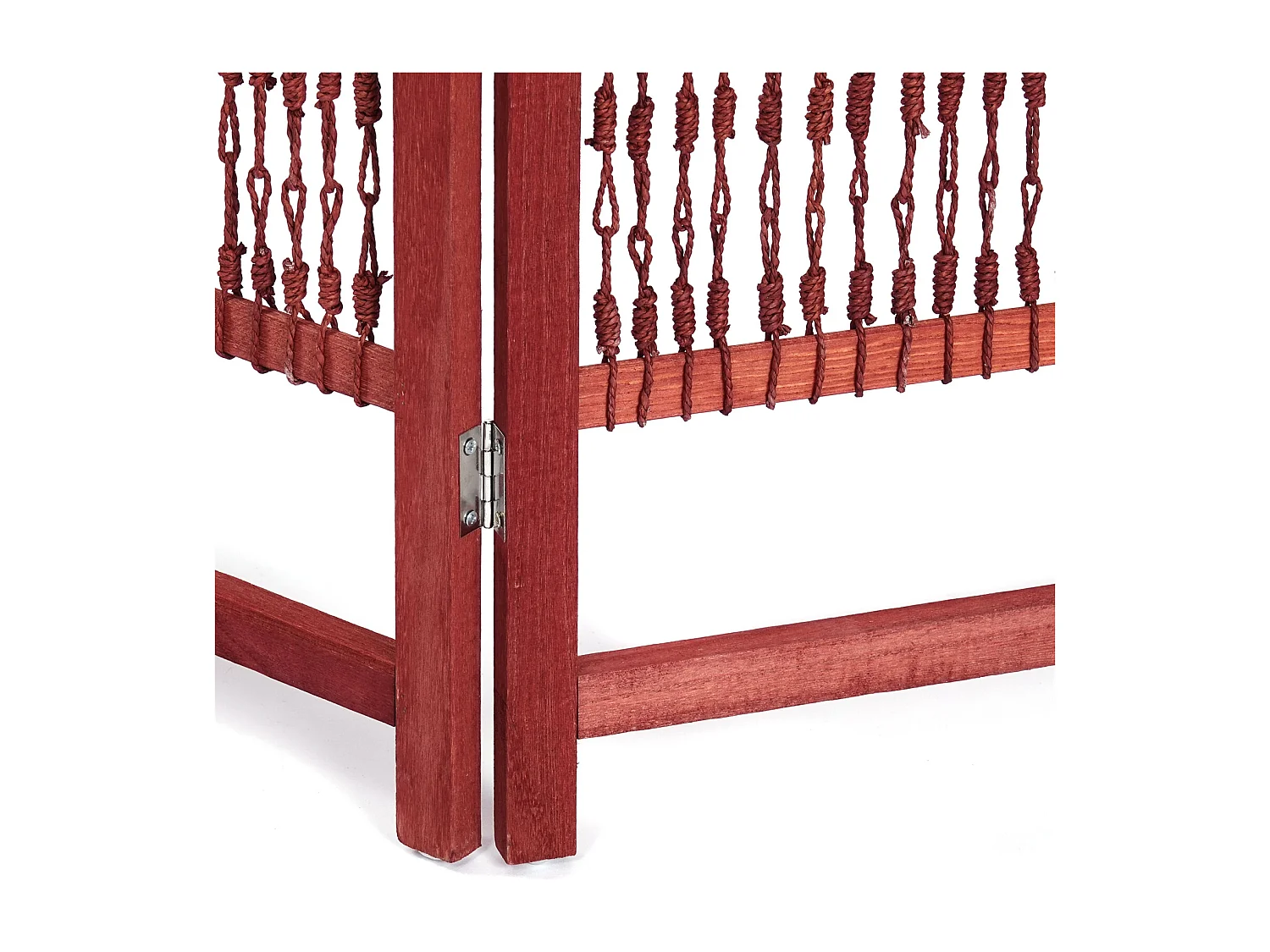 PARAVENT Cosmo 3 pièces. 166x121 cm, bois, noué avec du fil solide braun