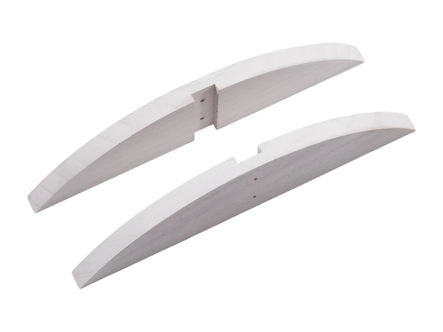 PIEDS DE PARAVENT Set de 2 Porta bois weiß