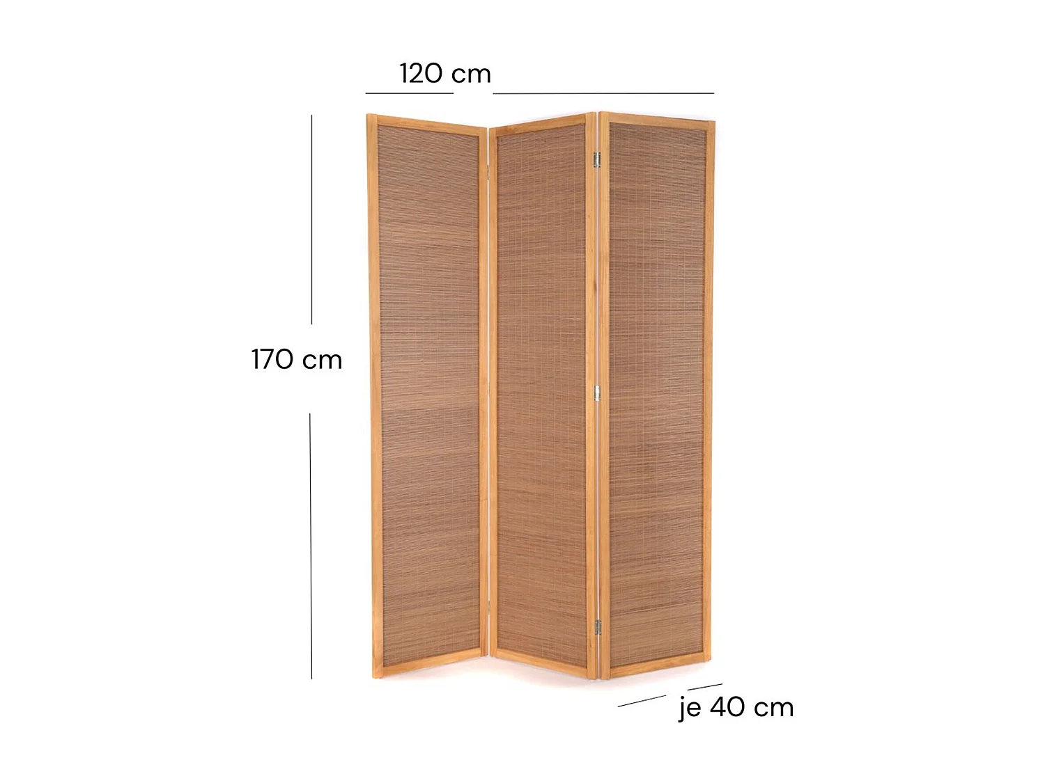 PARAVENT Alara 3 pièces. Bambou