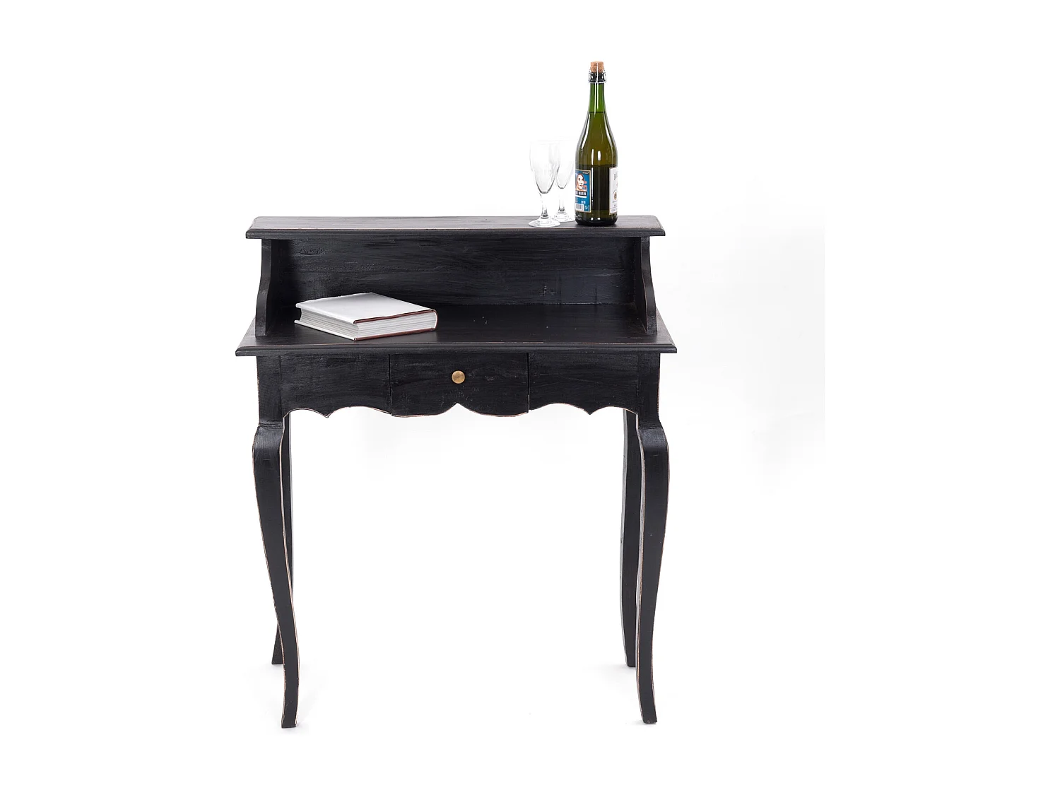 SECRÉTAIRE Napoléon Bois massif en acajou, avec tiroir 09 voodoo - schwarz