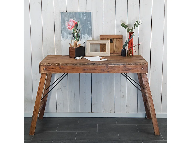 KLAPPTISCH Lupinus Mahagoni Massivholz naturfarben