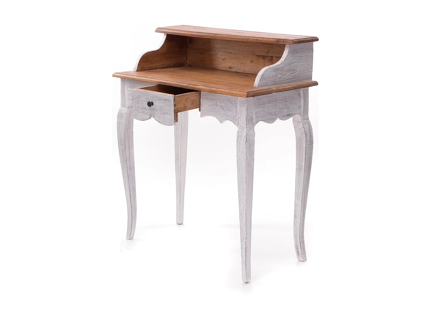 SECRÉTAIRE Napoléon Bois massif en acajou, avec tiroir 05 weiß-natur