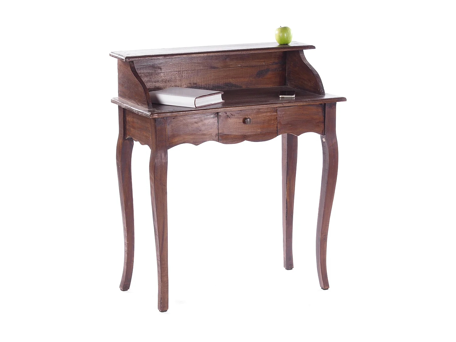 SECRÉTAIRE Napoléon Bois massif en acajou, avec tiroir 03 dunkelbraun