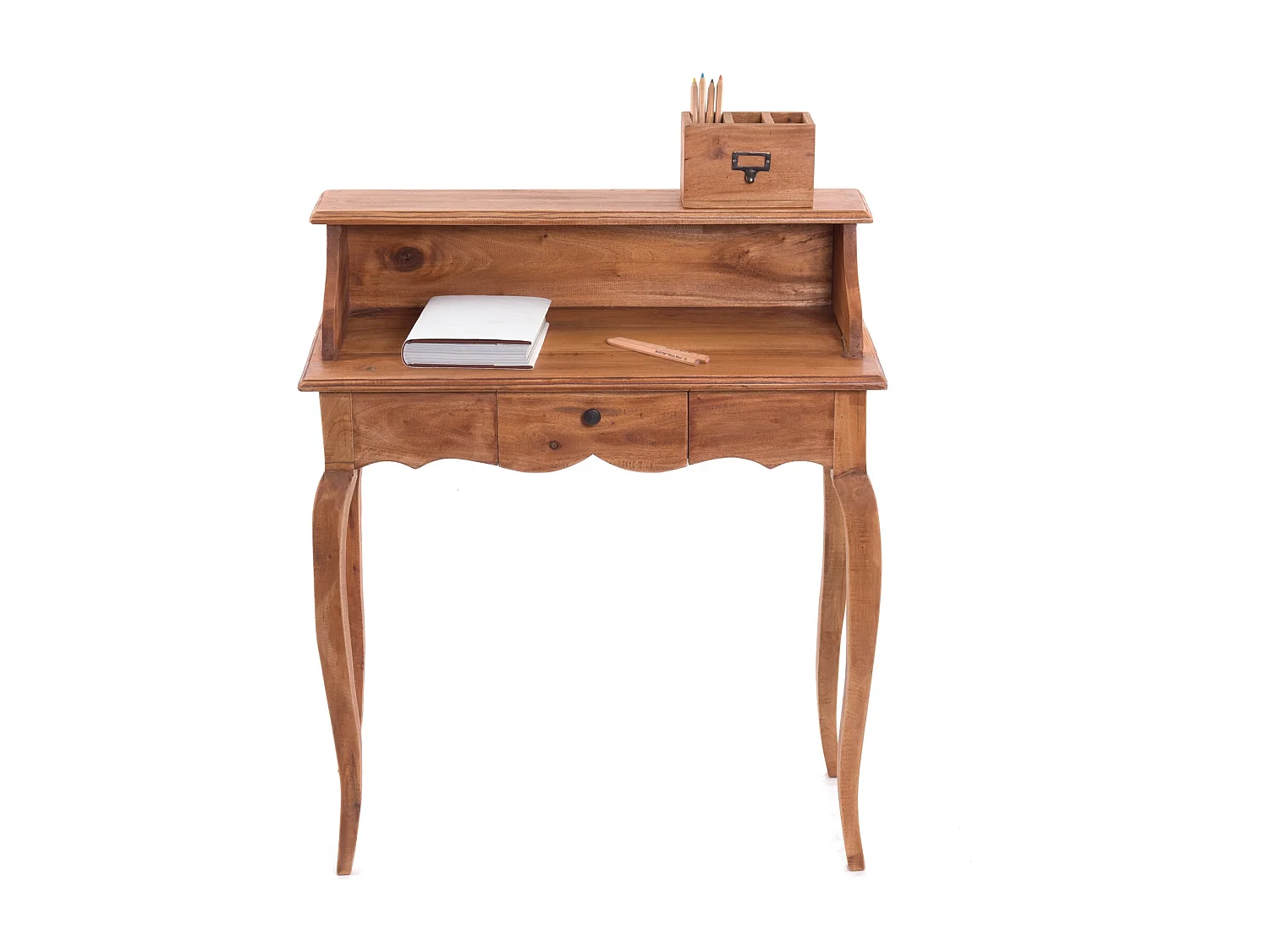 SECRÉTAIRE Napoléon Bois massif en acajou, avec tiroir 08 honigfarben gewachst