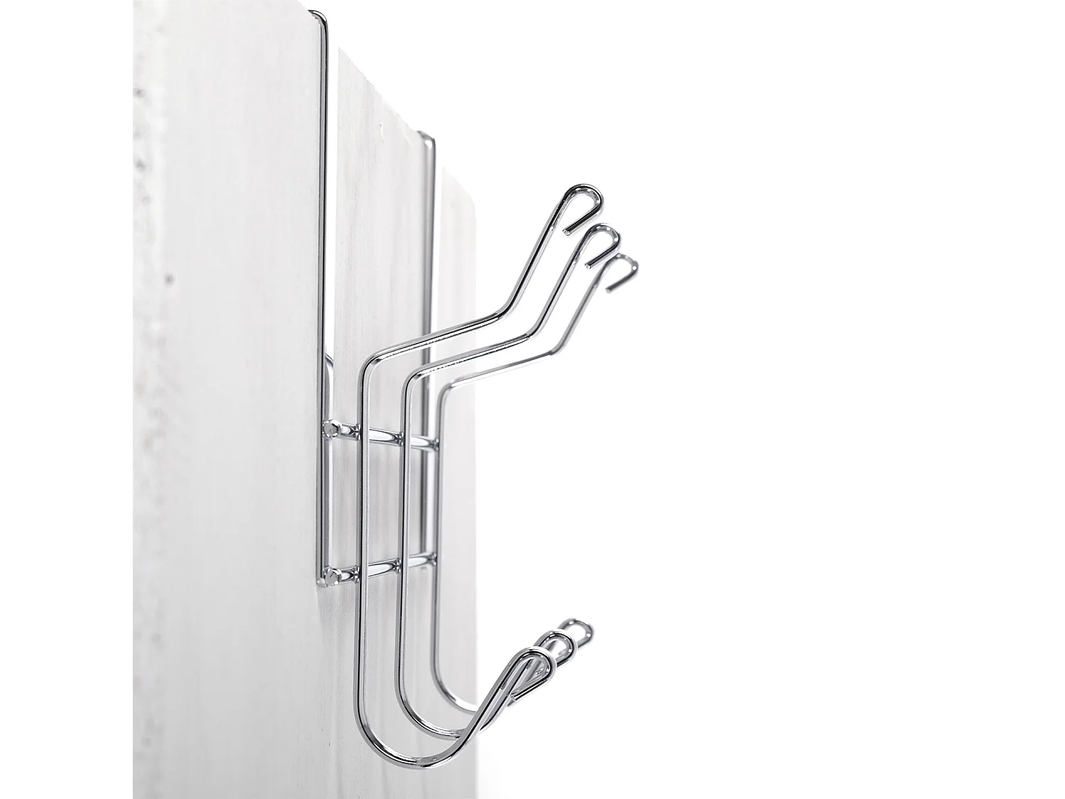 TÜRGARDEROBE PURISTA Metall, für Türen bis 5 cm silber