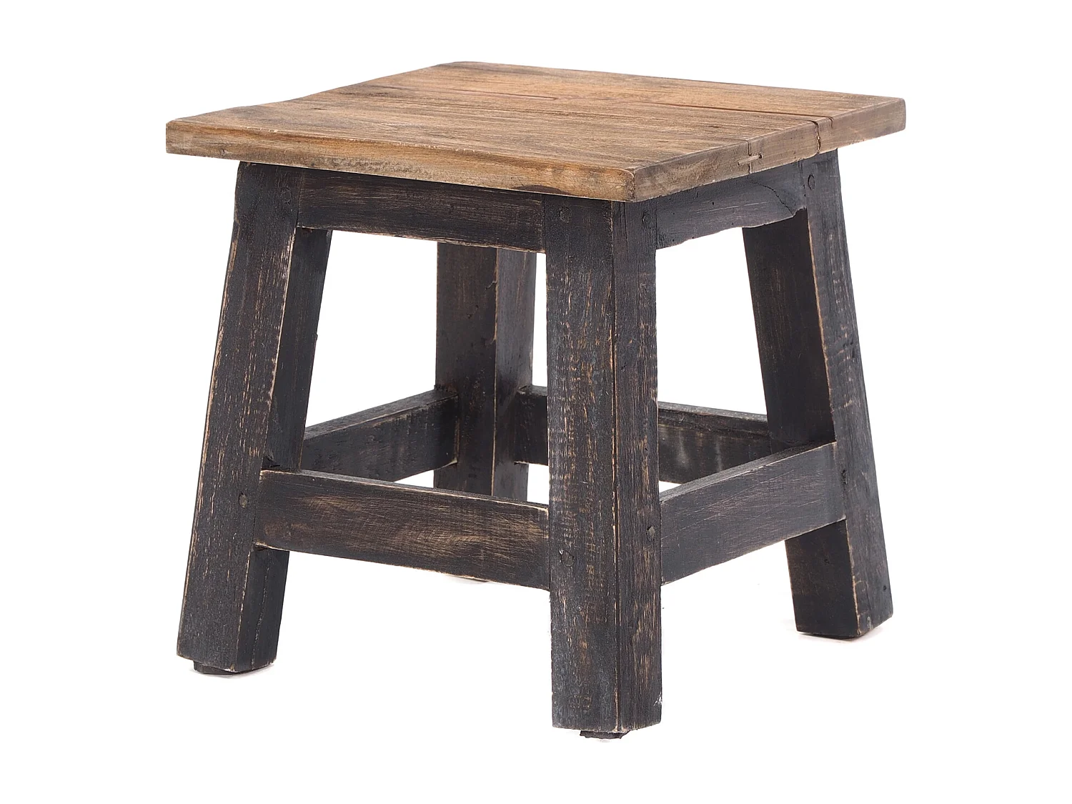 FUSSHOCKER PALO Bois de recyclage en acajou 04 schwarz-natur