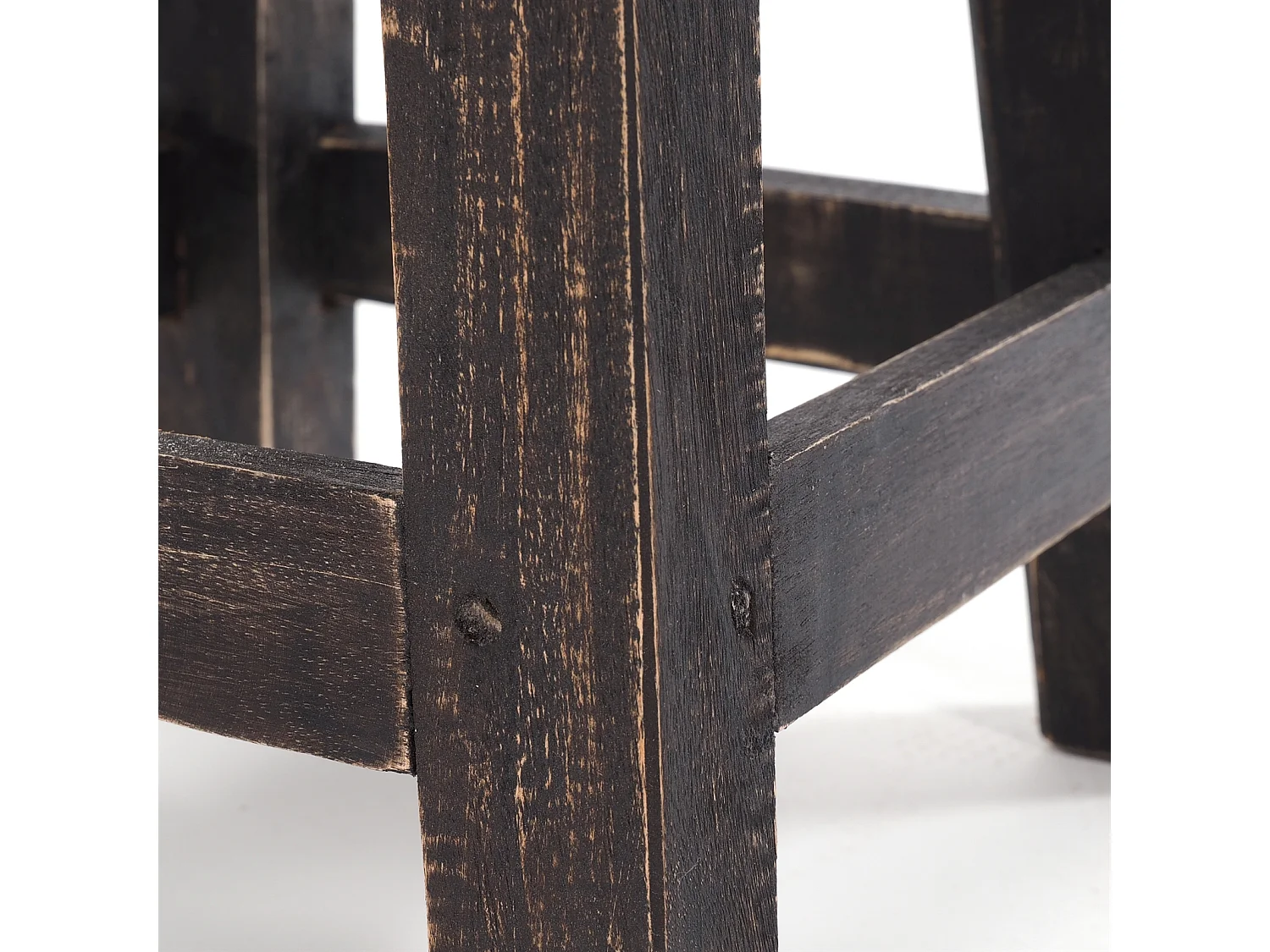 FUSSHOCKER PALO Bois de recyclage en acajou 04 schwarz-natur