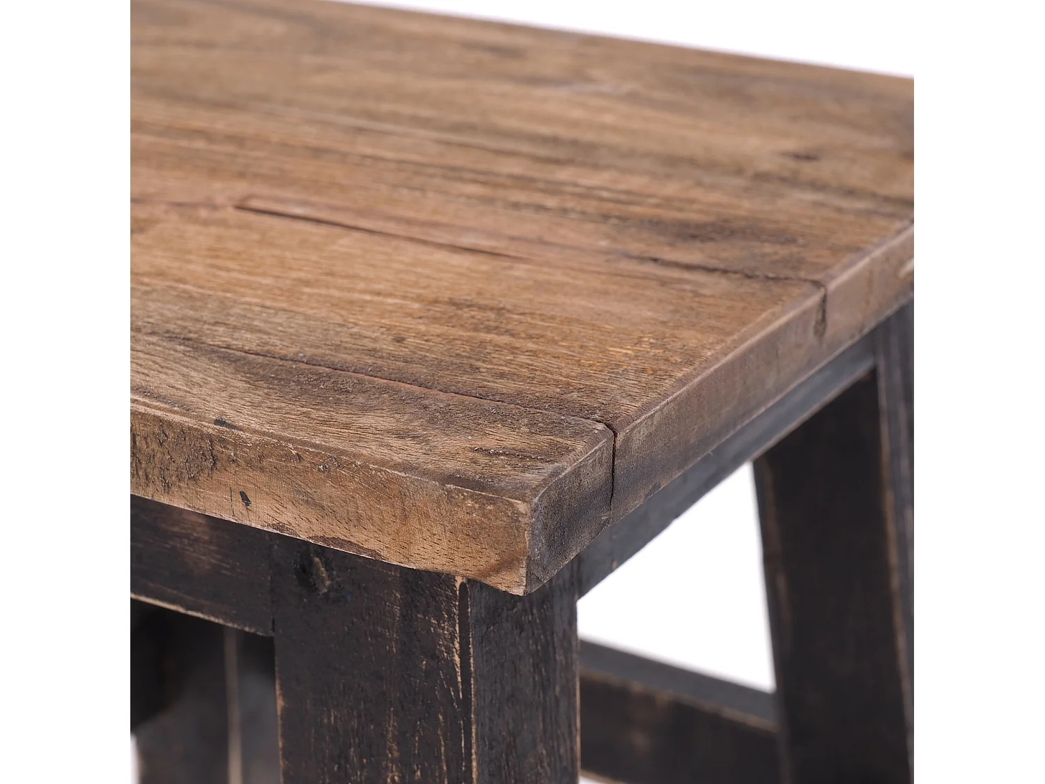 FUSSHOCKER PALO Bois de recyclage en acajou 04 schwarz-natur