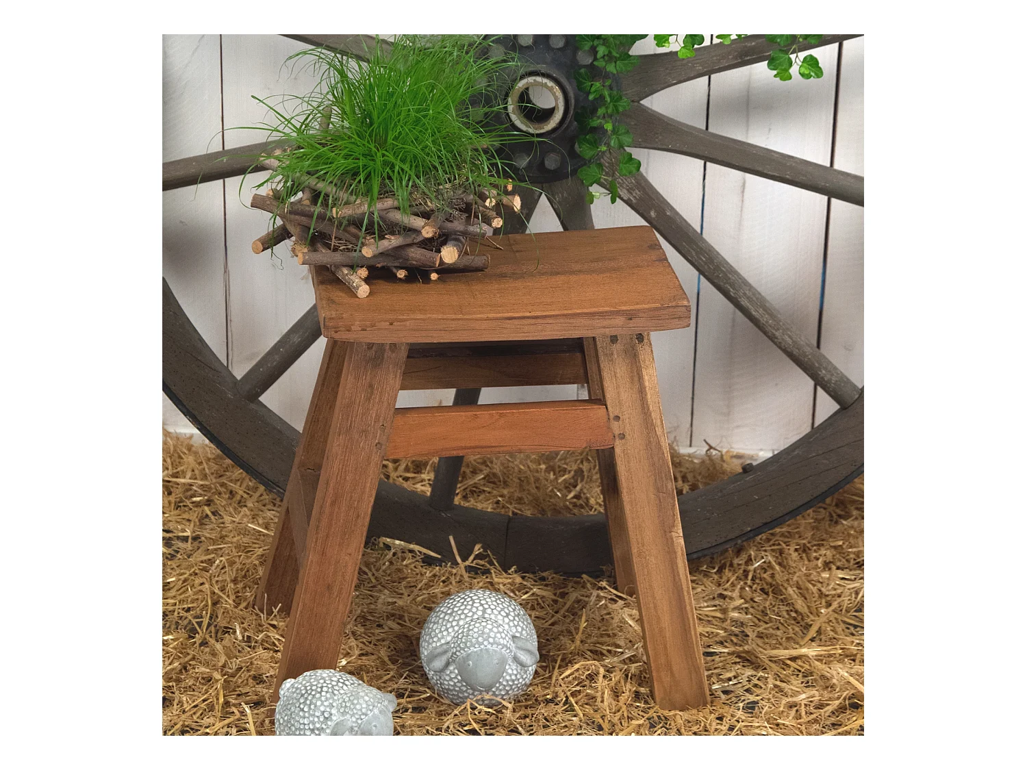 HOCKER HOCKER Noah 50 Recyclingholz massiv naturfarben