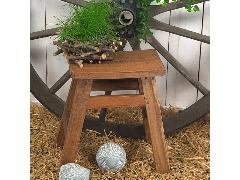 HOCKER HOCKER Noah 50 Recyclingholz massiv naturfarben