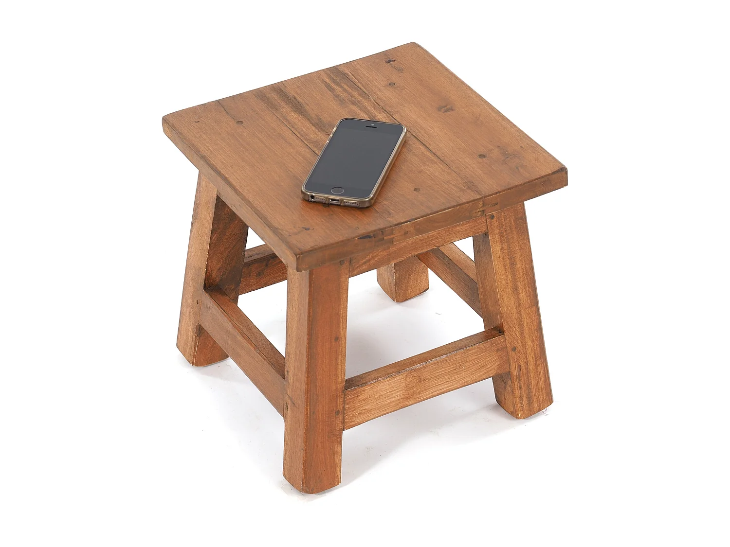 FUSSHOCKER PALO Bois de recyclage en acajou 08 honigfarben gewachst