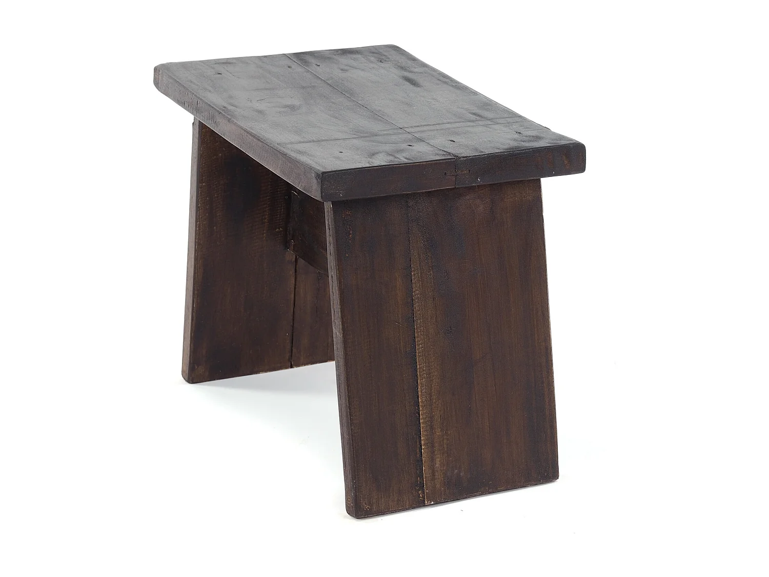 HOCKER SCHEMEL 40 Mahagoni Massivholz 03 dunkelbraun