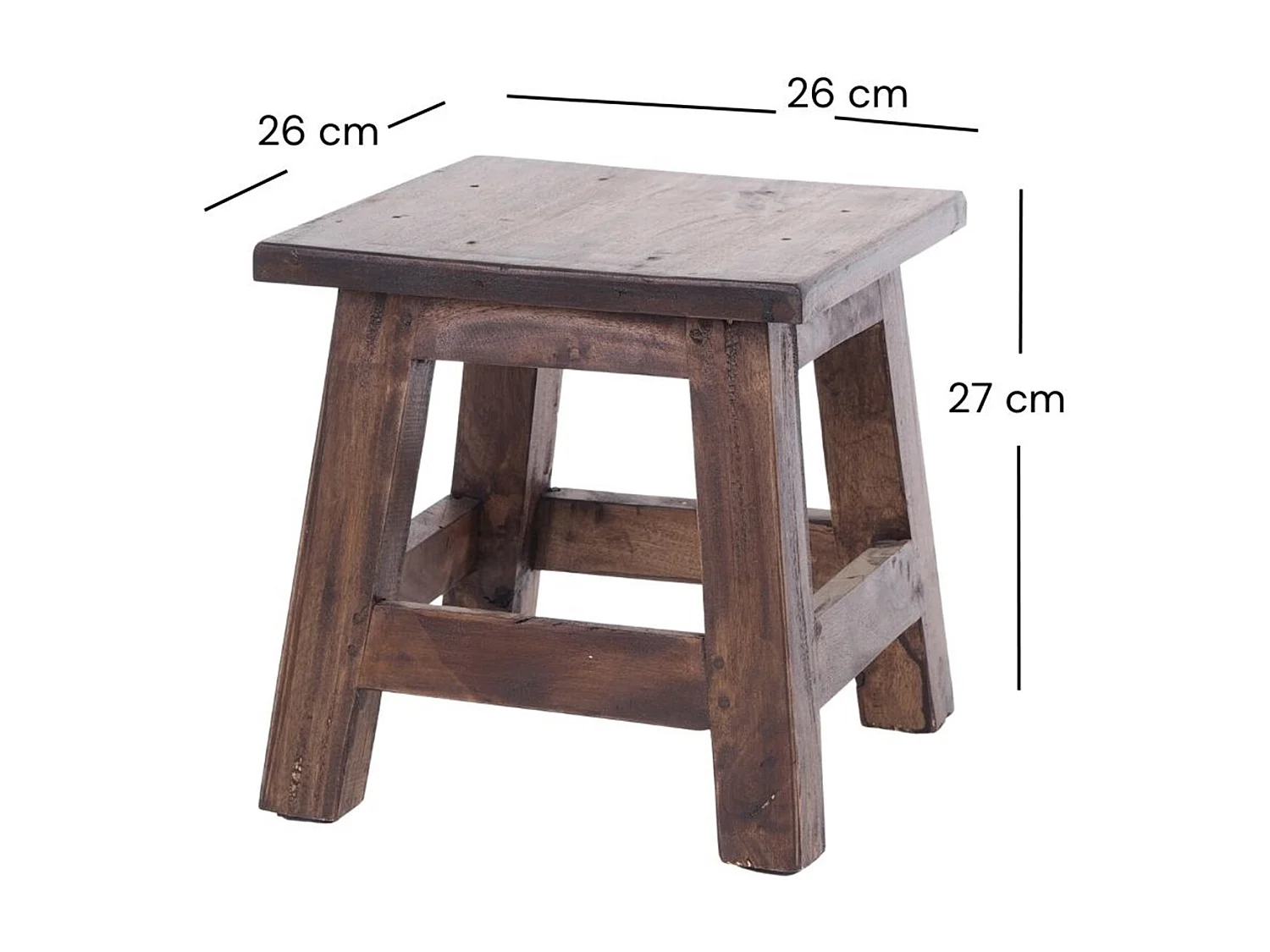 FUSSHOCKER PALO Bois de recyclage en acajou 03 dunkelbraun