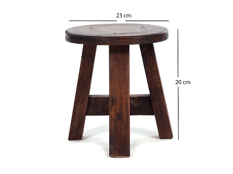 PFLANZENHOCKER Bern Mahagoni Massivholz 02 hellbraun