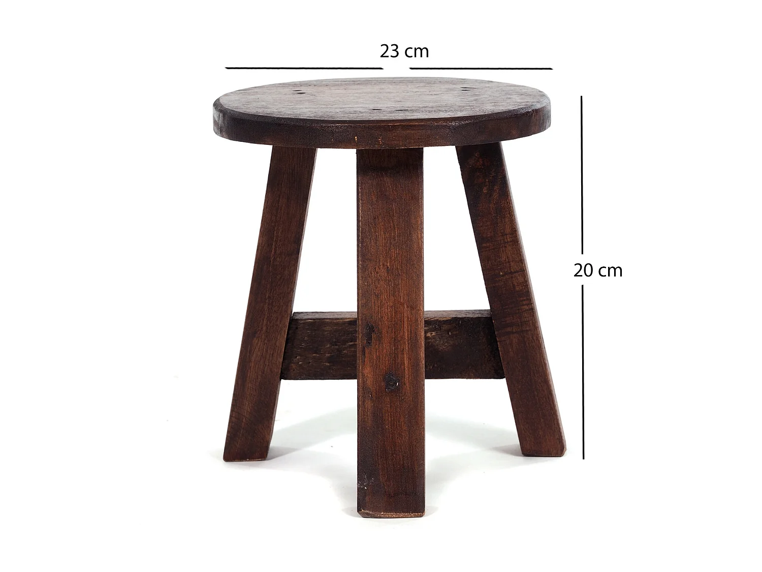 POUFF DE PLANTE Berne Bois massif en acajou 02 hellbraun