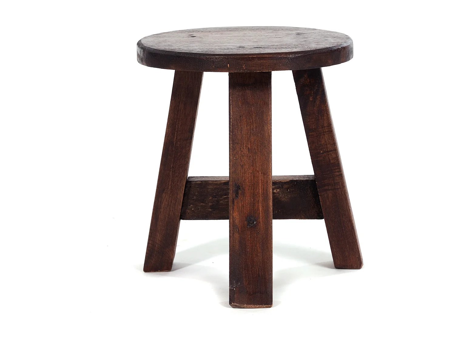 POUFF DE PLANTE Berne Bois massif en acajou 02 hellbraun